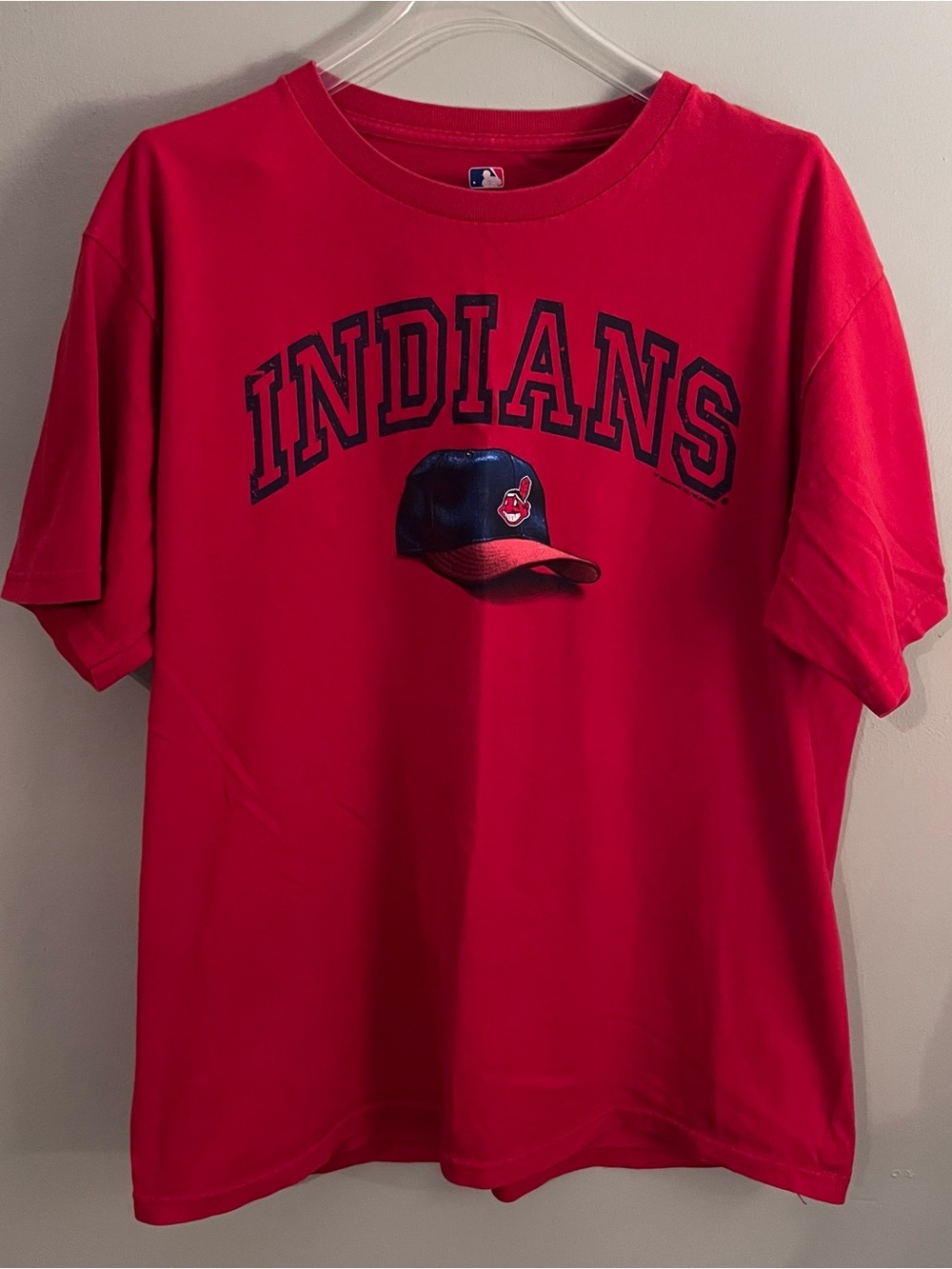Vintage Cleveland Indians Genuine Merchandise Red MLB Logo Tee